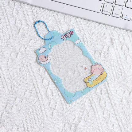 Small Fresh Cherry Album Small Card Protective Cover Hard Rubber Cover 40 Silk High Permeable Anti-scratch Tear Film B8 Bead Chain Card Cover in stock