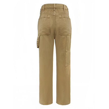 Cross-border new men's Denim overalls Amazon new European and American business office straight jeans men