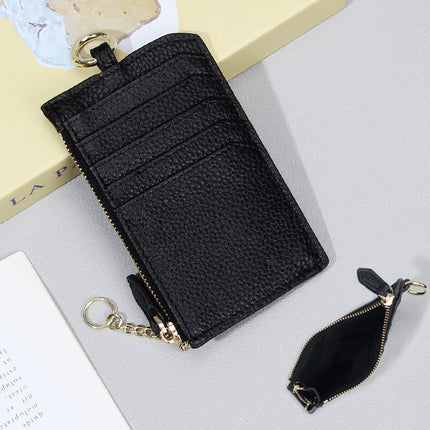 Japanese-style Genuine Leather Zipper Coin Small Wallet Top-layer Cowhide Multi-card Card Bag Ultra-thin Small Mini Coin Purse