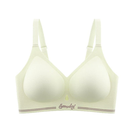 Plus Size Large Bust Minimizing Seamless Bra for Women, Wireless, Comfortable, Push-Up, Anti-Sagging, Thin Style, for Curvy Women