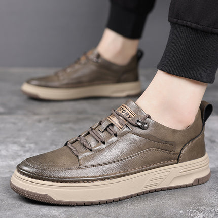 Men's Shoes Autumn New Fashion Casual Workwear Board Shoes Low-top British Retro Leather Shoes SJA351