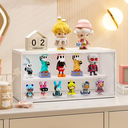 Container Blind Box Storage Box Stackable with Split Trendy Play Hand-made Box Desktop Transparent Acrylic Doll Blind Box