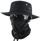 Black [first generation hat + ice silk scarf]