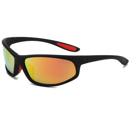 New Polarized Sunglasses for Men, Colorful Cycling Sports Glasses, Windproof Goggles, Cross-Border Best-Selling Model D185