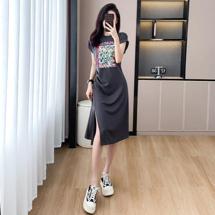 2026 Summer New Style Light Luxury Retro Hong Kong Style Pleated Design Slimming Dress for Women