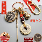 No sand is provided / Five emperors coin brown rope + gourd + ear spoon + buckle + new transformation amal [dog