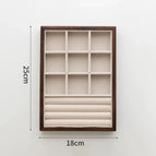 Walnut pattern double ring 9 grid plate