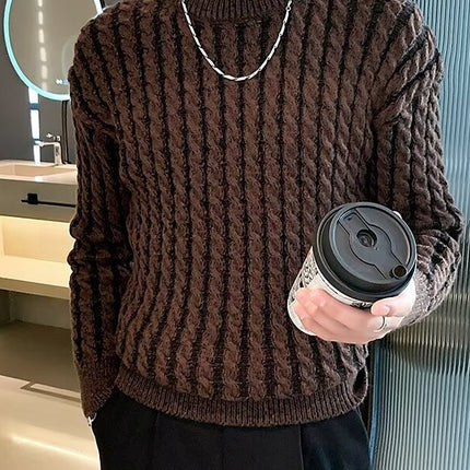 High Street Puppies Handsome Light Mature Sweater Men's Winter Puppies Handsome Casual Knitwear Men's Twist Knitwear Winter Base