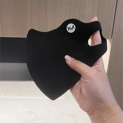 Autumn and winter collagen warm velvet breathable simple solid color warm mask windproof dustproof riding mask moisturizing beauty