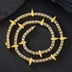 Gold Fluorescent Black Panther Necklace / 16inch（40cm）