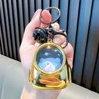 Yellow alloy model-luminous keychain