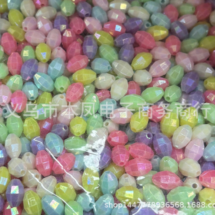 Acrylic light color plated AB colorful diy children beaded material candy AB colorful beads jewelry accessories