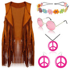 Pink jewelry + khaki tassel / S