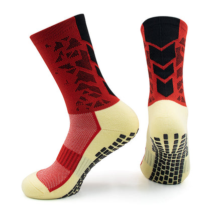 Spring and Summer Adult Professional Football Socks, Training Non-Slip Socks, Towel Bottom Sports Socks, Mid-Tube Dotted Socks, Factory Wholesale