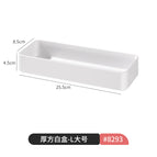 8293. thick square white box-l large size 1 piece