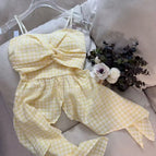 Yellow grid (with chest pad) / S80-95
