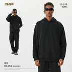 Black-Hooded Sweatshirt / S