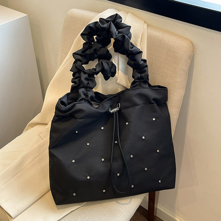 Sweet Small Clear Literary Canvas Large Bag for Women 2025 New Versatile Large Capacity Tote Bag Student Shoulder Bag