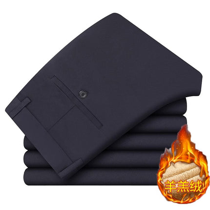 Wholesale middle-aged casual pants men's four sides high elastic fabric summer thin ice silk pants pants pants pants high waist breathable