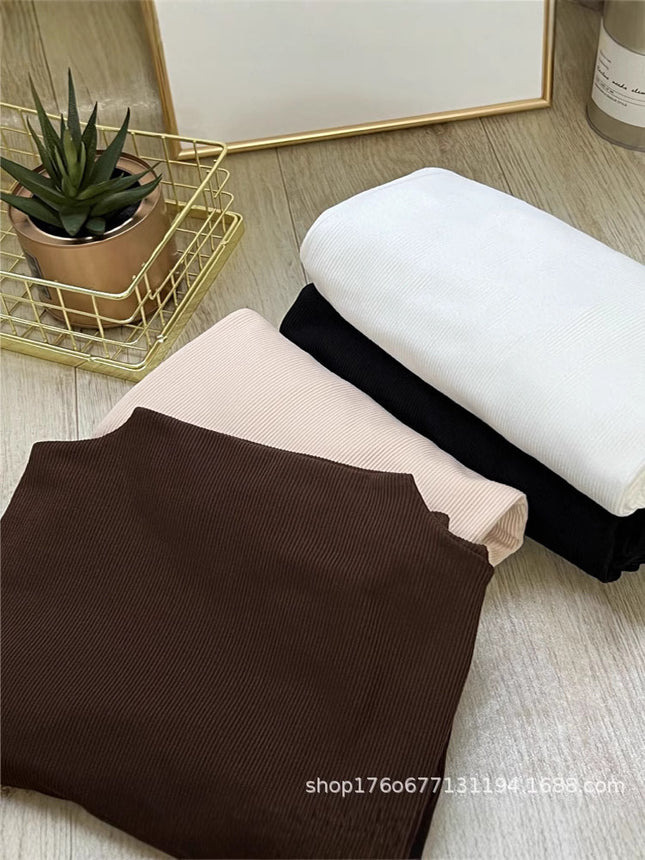 Trendy Thermal Base Layer Top for Women, Suitable for Autumn and Winter, Can Be Worn Outside, High-End Feel, Fleece-Lined, Thickened, Half-High Collar, Warm Base Layer Top