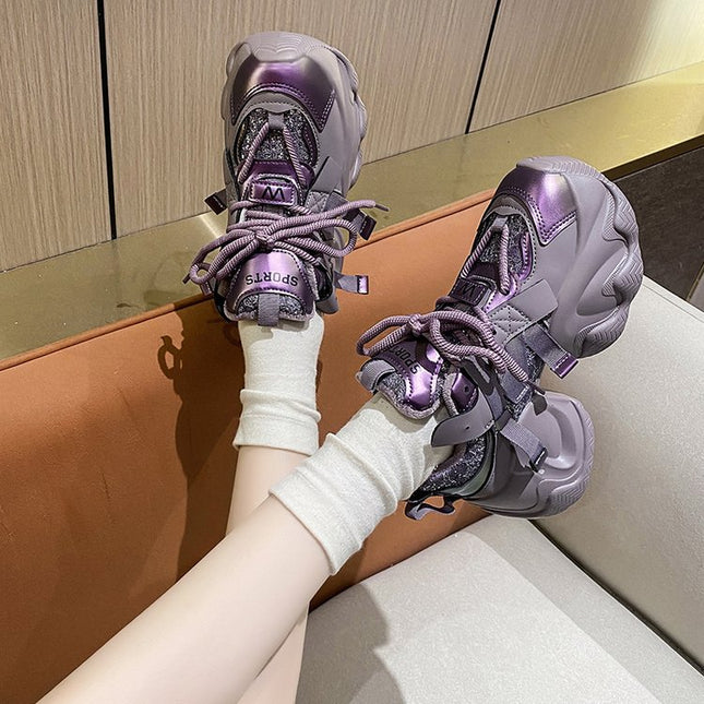 Net red autumn and winter torre shoes women super fire 2024 OK new autumn fashion thick bottom increased European station leisure transport