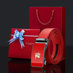 Gun buckle red face [all red with body]-red gift box / 105cm
