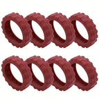 The fifth generation burgundy thickening / Large size 8 pieces [wheel diameter 5.1-6.8cm]