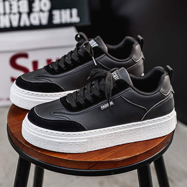 Men's Shoes Spring Waterproof White Shoes Non-slip Kitchen Work Shoes Men's Sports Board Shoes Restaurant Hotel Shoes