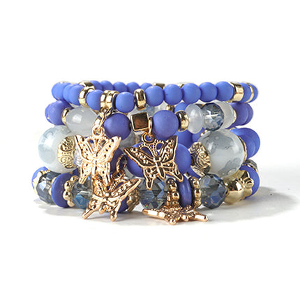 European and American Cross-Border Hot-Selling New Bohemian Bracelets Creative Tassel Multi-Layer Beaded Bracelets Fashion Jewelry