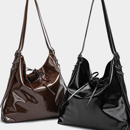 Z's 2025 Spring New Product Cross-Border Trendy Women's Bag New Year Series Buckle Decoration Large Capacity Shoulder Bucket Bag