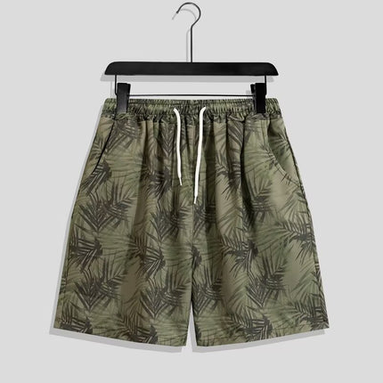Summer Beach Shorts for Men Trendy Brand Ins Loose Sports Five-Point Quick-Dry Floral Shorts Trendy Couple Casual Large Shorts