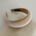 4647-3-beige gold velvet headband