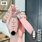 Nissan B- Smart 3 Key [Crystal Pink Single Shell] H Rope Drill Buckle