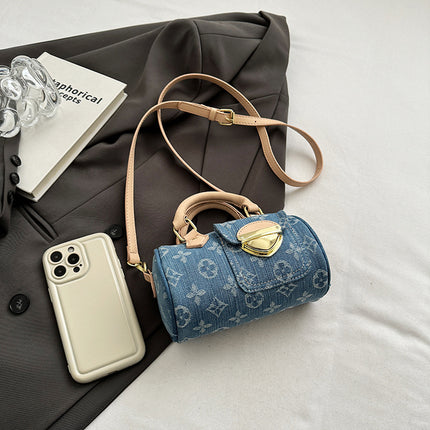 Cross-border New Fashion Portable Women's Bag Denim Pillow Bag Elegant High-end Shoulder Bag Women's Underarm Bag