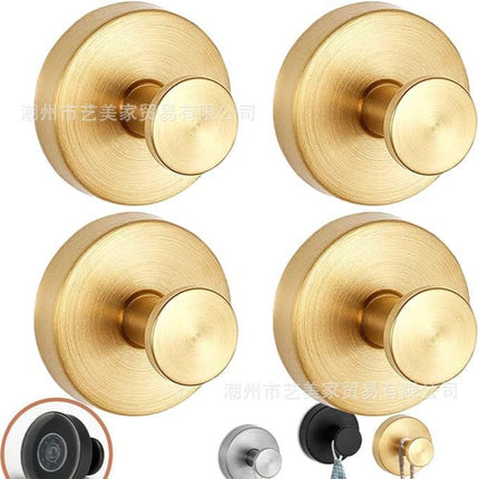 Cross-border Stainless Steel Suction Cup Hook Bathroom Kitchen Suction Cup Hook Strong Paste Hook Hook Hook Hook Single Hook