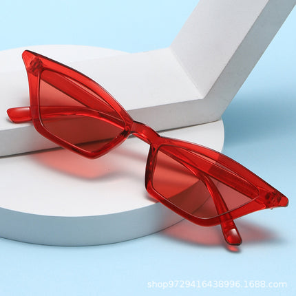 2023 Cat Eye Sunglasses Women's Street Style Retro Sunglasses Colorful Sunglasses Plastic Hinge Sunshade Uv400