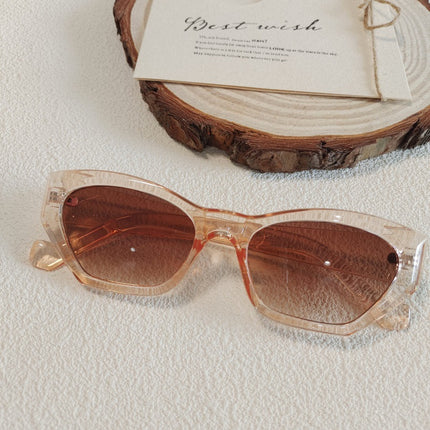 Champagne Color Sunglasses UV-resistant Sunglasses 2025 New Cross-border Trendy Men's and Women's Sunglasses