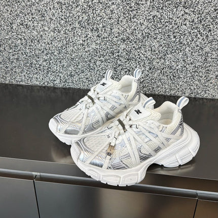 Bajia Daddy Shoes Ins Super Popular Spider-Man Strap Small Flying Tail Casual Sports Shoes Metallic Thick-Soled Women's Shoes Trbottomy