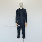Denim Black Two-piece Set / All yards