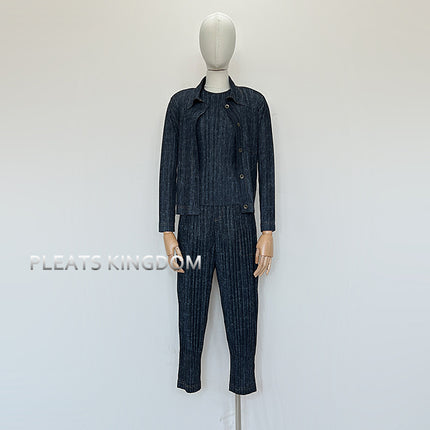 2024 New Korean Denim Two-piece Women's Clothing Nordic Casual Women's Clothing Lightweight Comfortable Age-reducing Slimming Commuter Wear