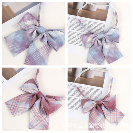 Factory Direct Batch JK Plaid Tie Tie Tie Uniform College Style Cute Japanese Style Tie Free Tie Tie Tie Bow