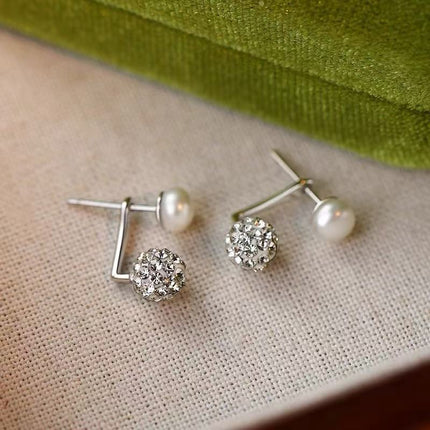 925 Sterling Silver Pin Pearl Earrings 2024 New Explosions Niche Light Luxury Earrings Women's High-end Earrings