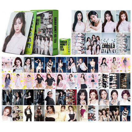 Korean Star 55 Boxed Small Cards Stray (g) I-Dle Ive Ateez Collection Lomo Cards Cross-Border