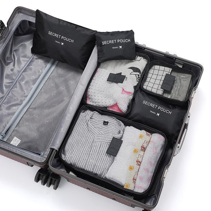 South Korea Portable Storage Six or Seven-Piece Luggage Clothes Organize Storage Bag Multi-Functional Travel Storage suit
