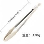 1 / 12 inch-white silicone food clip-