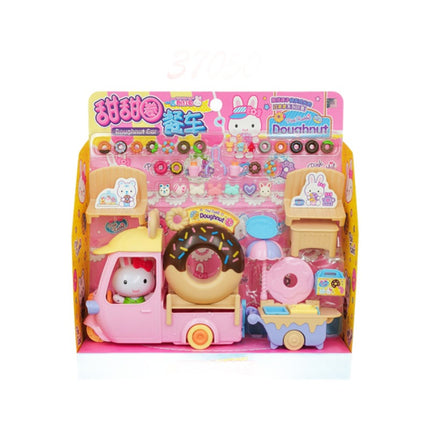 One-word pink rabbit kitchen refrigerator cake dessert shop girl simulation play house toys wholesale mini notebook