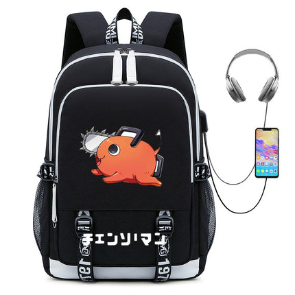 Anime Chainsaw Man Chainsaw Man peripheral schoolbag student male travel bag chain saw Man computer backpack