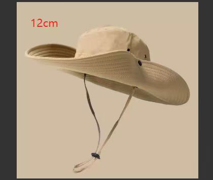 Japanese Fishing Drawstring Fisherman Hat Sun Shade Breathable Sunscreen Outdoor Mountaineering Fishing Hat Western Cowboy Hat