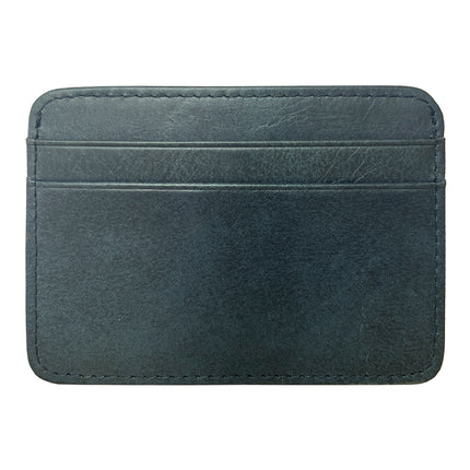 New Style Spot Hot Sale Men's Leather Wallet Oil Wax Leather Multi Card Bag Retro Cowhide Coin Wallet Card Bag Wholesale