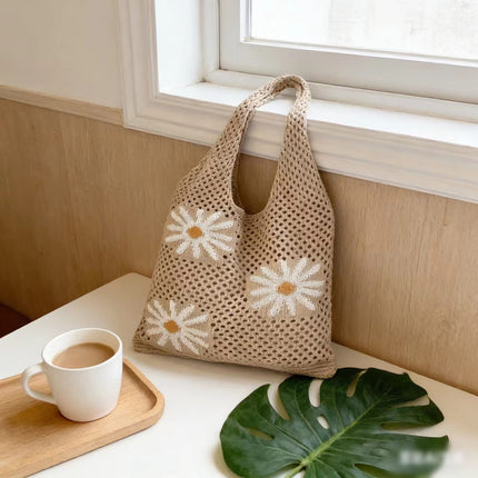 Large-Capacity Bag for Women 2025 New Versatile One-Shoulder Seaside Vacation Beach Bag Woven Straw Commuter Tote Bag